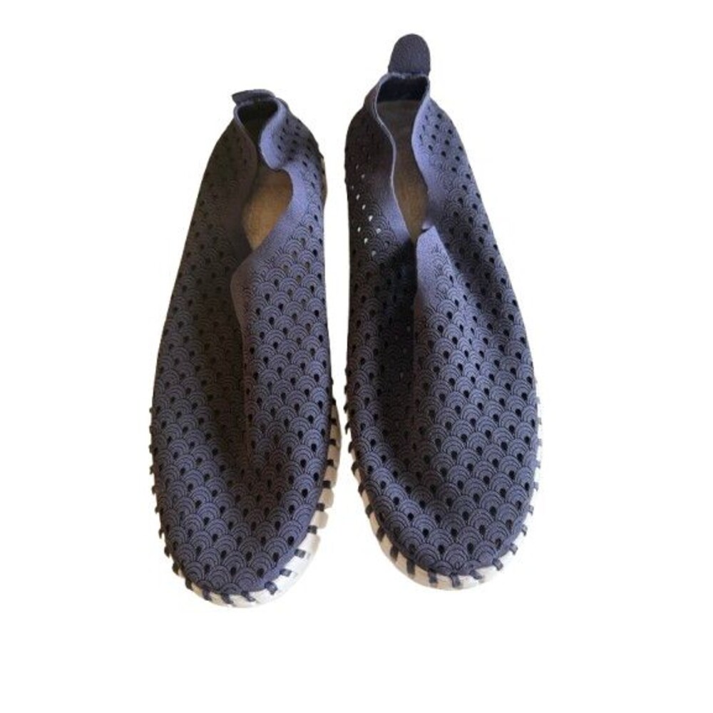 New Ilse Jacobsen Tulip Dark Indigo Slip-On Flats Size 41 US 10.5-11